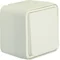 W.1 bouton-poussoir 1 poste, 1 pôle IP55 blanc