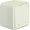 W.1 Bouton poussoir volet roulant IP55 blanc