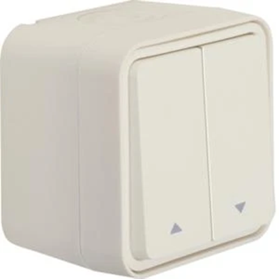 W.1 Bouton poussoir volet roulant IP55 blanc