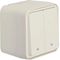 W.1 Bouton poussoir volet roulant IP55 blanc