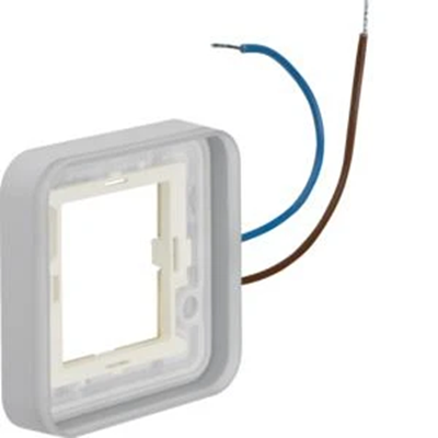 W.1 Cadre 1 poste avec rétroéclairage blanc 230V 0,3 mA pour boîtes de jonction IP55