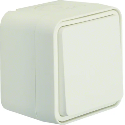 W.1 conector cruzado IP55, completo blanco