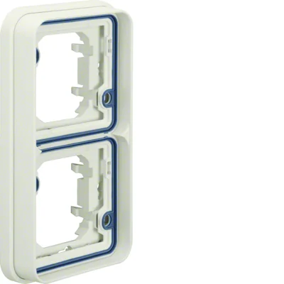 W.1 Cornice orizzontale 3 posti da incasso IP55 bianca