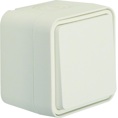 W.1 Cross connector IP55 complete white