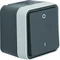 W.1 interrupteur bipolaire avec marquage "0/1" complet IP55 gris