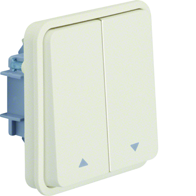 W.1 Interrupteur volet roulant avec symboles "flèches" imprimés IP55 blanc