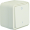 W.1 interruptor de 2 polos con impresión "0/1", completo IP55 blanco