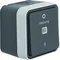 W.1 Interruptor de control con impresión "Heizung 0-1", completo IP55 gris