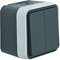 W.1 Interruptor de vela, terminales de entrada comunes, completo IP55, gris