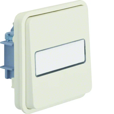 W.1 Interruttore universale con campo descrizione IP55 illuminato, bianco