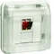 W.1 Module prise haut-parleur simple avec couvercle IP55 blanc