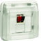W.1 Module single speaker socket with cover IP55 white