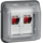 W.1 Module stereo double speaker socket grey