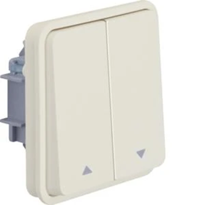 W.1 Modulo interruttore tenda a pulsante IP55, bianco