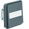 W.1 Pulsante unipolare con campo descrittivo illuminato IP55 grigio