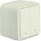W.1 Push-button shutter switch IP55 white