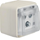 W.1 R+TV+SAT terminal socket with cover complete IP55 white