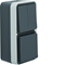 W.1 Serial connector with SCHUKO socket, complete vertical IP55 grey