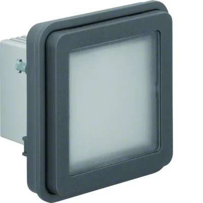 W.1 Світловий LED сигналізатор білий IP55 сірий