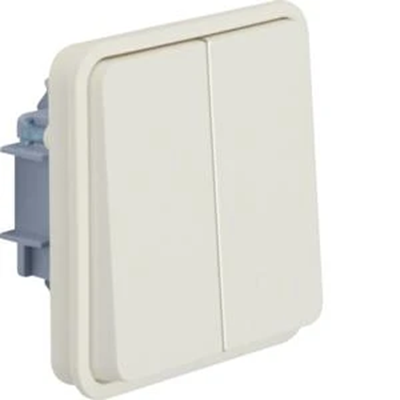 W.1 Terminales de entrada comunes interruptor candelero IP55 blanco