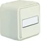 W.1 Universal connector with illuminated description field IP55 white set