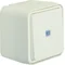 W.1 Universal push-button switch with backlight complete IP55 white