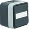 W.1 Universal push-button switch with illuminated description field complete IP55 grey