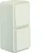 W.1 Universal switch with grounded socket, vertical, complete, IP55, white