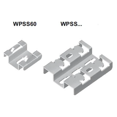 Wall and floor bracket for wire mesh trays, WPSS60