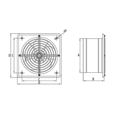 Wall fan WBS 315