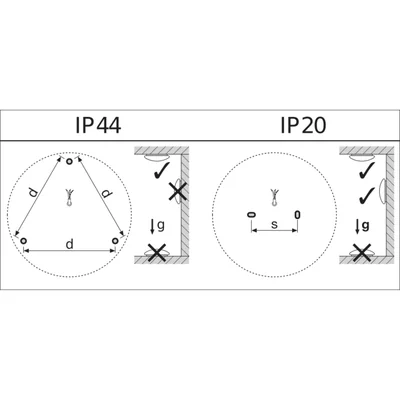 Wall lamp SURFACE CIRCULAR 400 24 W 3000K IP44 WT