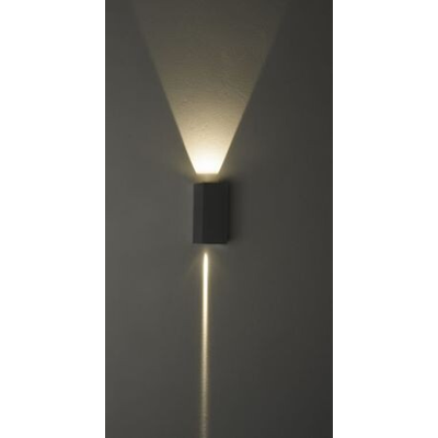 Wall luminaire 2x3 LED EEI A graphite