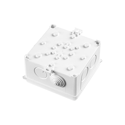 Wall-mounted box with glands 118x118x68mm IP55 white