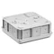 Wall-mounted installation box NSW90x90 brown