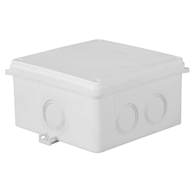 Wall-mounted junction box 118x118x68 IP67 white