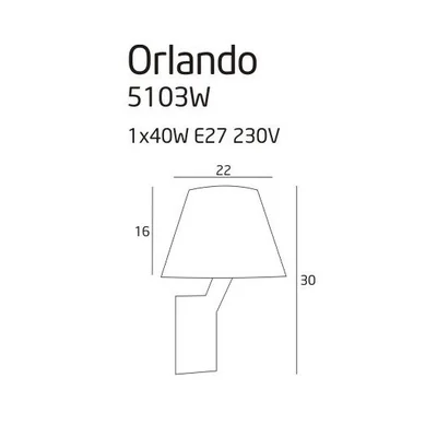 Wandleuchte Orlando aus weißem Nickel