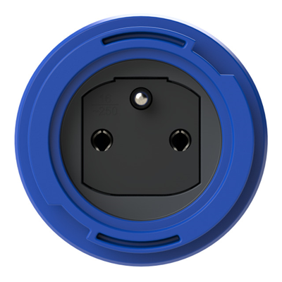 Waterproof NAUTILUS socket with IP66/68 pin cover