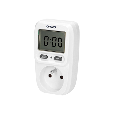 Wattmeter, energy calculator with white LCD display