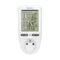 Wattmètre, calculateur d'énergie avec écran LCD, blanc