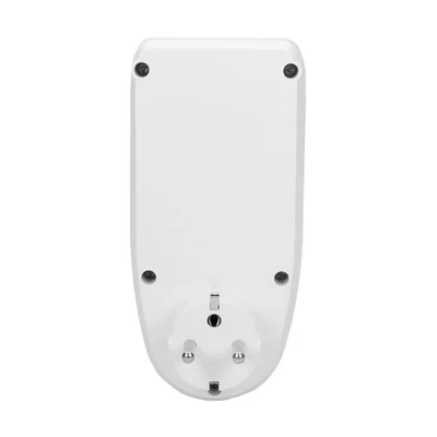 Wattmetro, calcolatore di energia con display LCD, bianco
