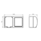 WAVE Double connector + single socket with grounding - - white - White lid