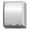 WAVE Single socket with grounding, white, white cover, equipped with shutters for current paths