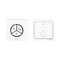 WAYO AC wireless doorbell, networked, battery-free button, learning system, 25 sounds, operating range 100m