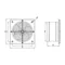 WBS 250 wall fan