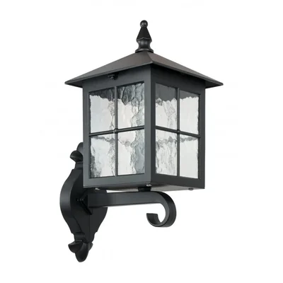 WENECJA Lampa zewnętrzna ścienna góra czarna