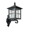 WENECJA Outdoor wall lamp black top