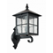 WENECJA Outdoor wall lamp black top