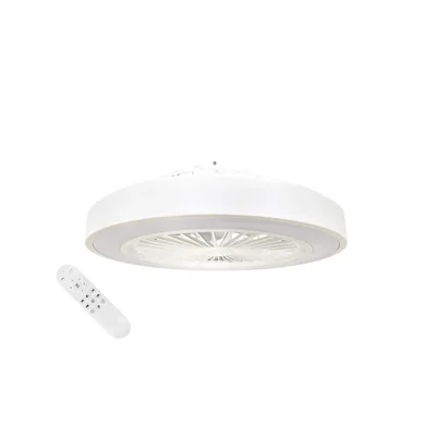 Wentylator sufitowy LED VIAGO 20W+15W 2000lm z pilotem cichy biały