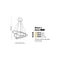 WHEEL 3 DIMM Lampa wisząca chrom