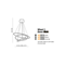 WHEEL 3 DIMM Pendant lamp chrome